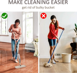 Beyoco Microfiber Spray Mop for Floor Cleaning with Washable Pads and Sprayer - 360° Rotation, Long Handle, 400ml Refillable Bottle