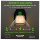 Solar Tungsten Wireless Outdoor Led Wall Light With Human Sensor Bulb Waterproof Garden Landscape Villa Courtyard Decor Night Light