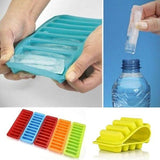 10 Grids Stick Shape Ice Tray Non-Stick Easy Release Push Popsicle