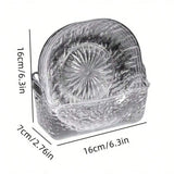 8 Pcs Transparent Spit Bone Dish
