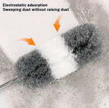 Premium High-Reach Ceiling Fan Duster Cleaner - 10 Feet Telescopic Stainless Steel Duster for Home & Office