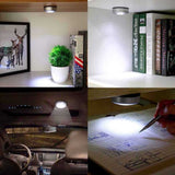 LED Push Button Tap Light Adhesive Pack Of 3
