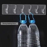 Self- Adhesive 6 Hooks Sticker Strip