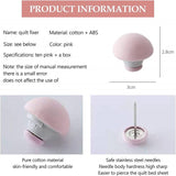 Mushroom Bed Clip, Blanket Buckles Bed Sheet Fixator Gripper, Double Press Bedspread Holder,