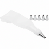Prestige Icing Bag with Steel Nozzles — 5-Piece Cake Decorating Set