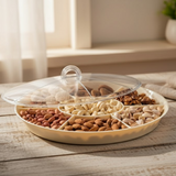 Dry Fruit Serving Tray 7 Compartment with Lid