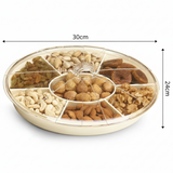 Dry Fruit Serving Tray 7 Compartment with Lid