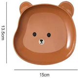 8 pcs Bear Plates Set For Kids Serving