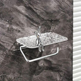 Acrylic Tissue Paper Holder With Shelf