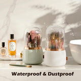 Rotating Dust Proof Makeup Brush Holder Organizer