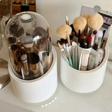 Rotating Dust Proof Makeup Brush Holder Organizer
