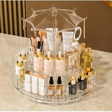 Umbrella Jewelry Organizer Rotating Multi Tier Storage for Accessories