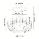Umbrella Jewelry Organizer Rotating Multi Tier Storage for Accessories