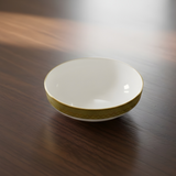 Brilliant Ceramic Bowl 5.5inch Gold & White
