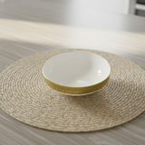Brilliant Ceramic Bowl 5.5inch Gold & White