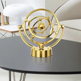 Golden Spinning Motion Orb Luxury Tabletop Decor