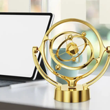 Golden Spinning Motion Orb Luxury Tabletop Decor