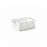 Limon Rectangle Bamboo Small Basket with Steel Handles