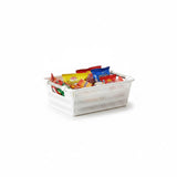 Limon Rectangle Bamboo Small Basket with Steel Handles
