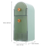 Elegant Green Lipstick & Cosmetic Organizer Durable ABS Storage Box