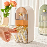 Elegant Green Lipstick & Cosmetic Organizer Durable ABS Storage Box