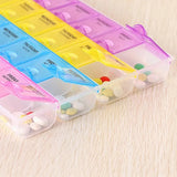 Weekly Pill Organizer Durable Multi Compartment Storage Box