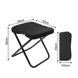 Portable Folding Camping Stool Lightweight Wallet Style Outdoor Chair