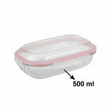 Limon 500ML Oval Glass Airtight Container With Lid