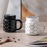 Ceramic Mug With Lid 1 Piece 350 ML Tea & Coffee Cup
