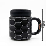Ceramic Mug With Lid 1 Piece 350 ML Tea & Coffee Cup