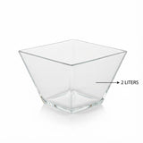 Limon 2Liters Square Glass Bowl