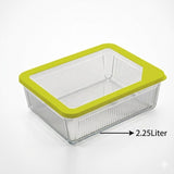 Limon 2.25Liters Airtight Glass Container With Lid