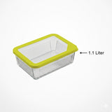 Limon 1.1Liters Airtight Glass Container With Lid