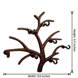 Metal Tree Style Keyholder Elegant Wall Organizer & Home Decor