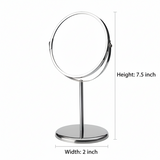 Standing Magnifying Makeup Mirror Adjustable Tabletop Mirror