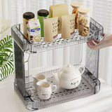Double Layer Acrylic Multi Purpose Storage Rack