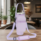 Carrier Bag For 40 OZ Tumbler With Phone Pocket Black