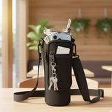 Carrier Bag For 40 OZ Tumbler With Phone Pocket Black