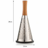 Limon 3 Sided Stainless Steel Grater With Wooden Handle