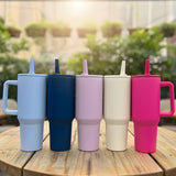 Travel Tumbler 40 OZ with Straw - Hot & Cold Stainless Steel Bottle