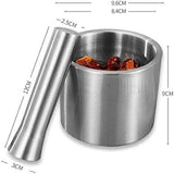 Mortar And Pestle Set Spice Hand Masher Stainless Steel