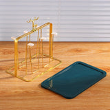 Glass Holder Rack Kitchen Cup & Glass Organizer Stainless Steel (just stand)