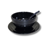 Melamine Spoon, Bowl & Plate Set Durable Lightweight Dining Set