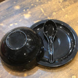 Melamine Spoon, Bowl & Plate Set Durable Lightweight Dining Set