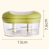 Manual Hand Pull Vegetable & Garlic Chopper Multi Use Food Cutter