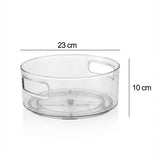 Limon Multi Use Acrylic Rotatable Tray With Handles