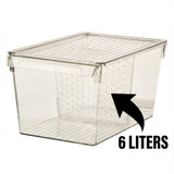 Limon Stackable Clear Storage Organizer With Lid