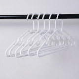 6pcs Plastic Clothes Hangers Space Saving Wardrobe Organizers