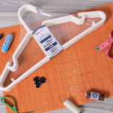 6pcs Plastic Clothes Hangers Space Saving Wardrobe Organizers