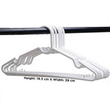 6pcs Plastic Clothes Hangers Space Saving Wardrobe Organizers